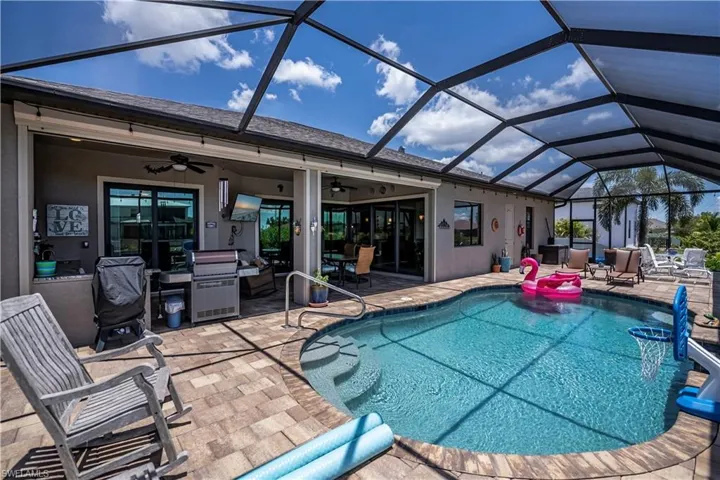 Large covered lanai area