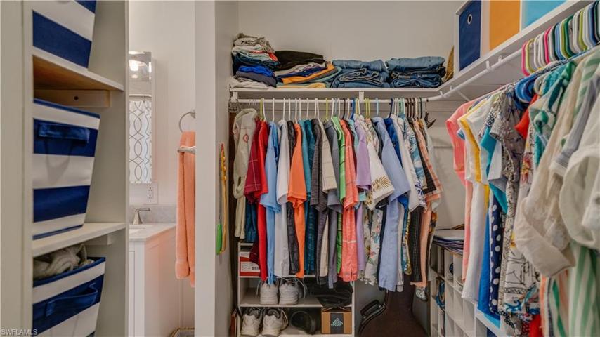 How convenient and perfectly positioned. The master closet and master bath complete the master ensuite.