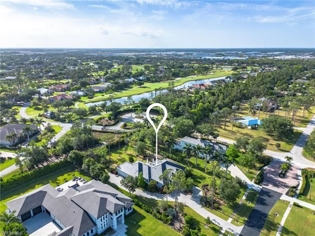 Bird's eye view with a residential view and a water view