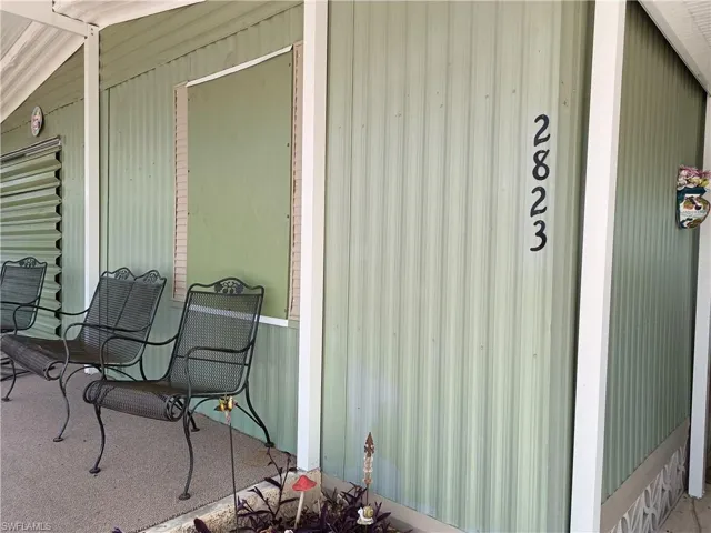 View of exterior entry