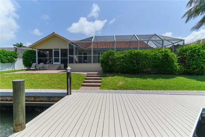 Boat Dock looking at Rear of Home