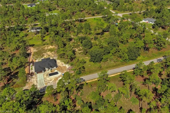 View from above of property