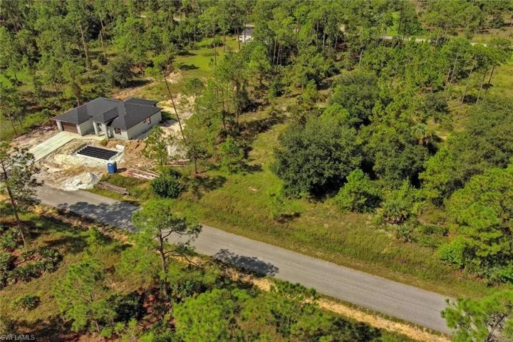 View from above of property