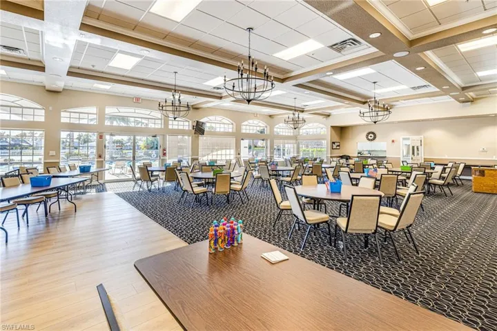 Dining area at clubhouse