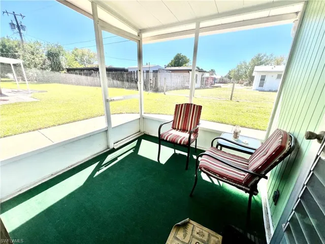 Screened lanai