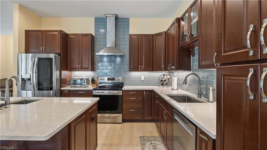 Closer view of the kitchen!