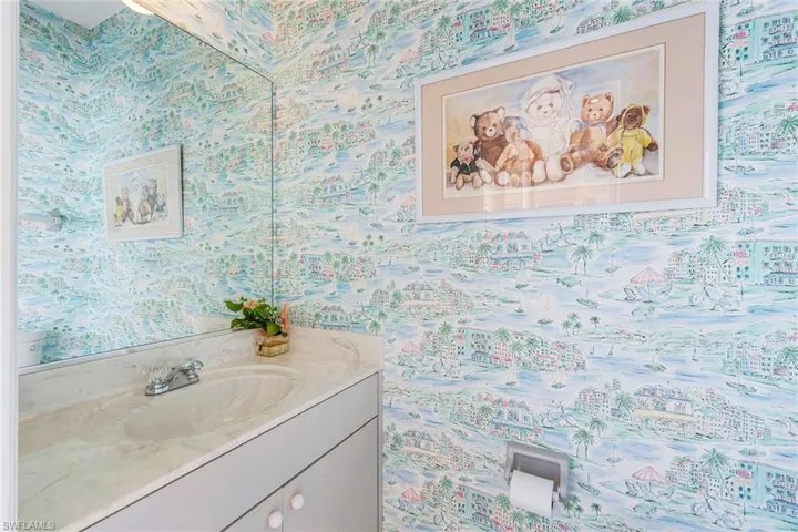Outside Half Pool Bathroom