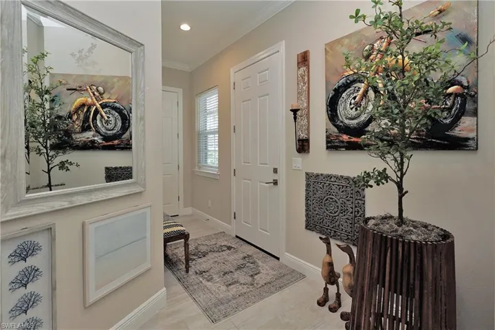 Front entry foyer - coat closet back center of photo