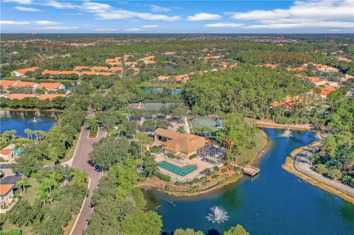 Aerial of master clubhouse amenities
