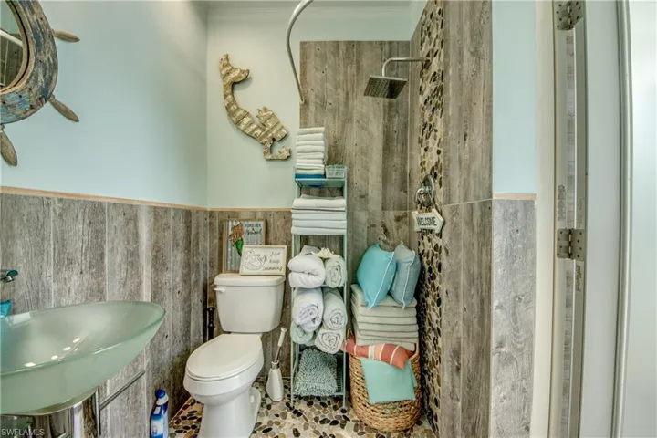 Pool House Full Bath with Shower