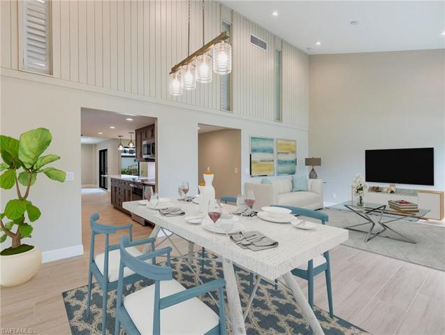 Dining to Living Room and Kitchen