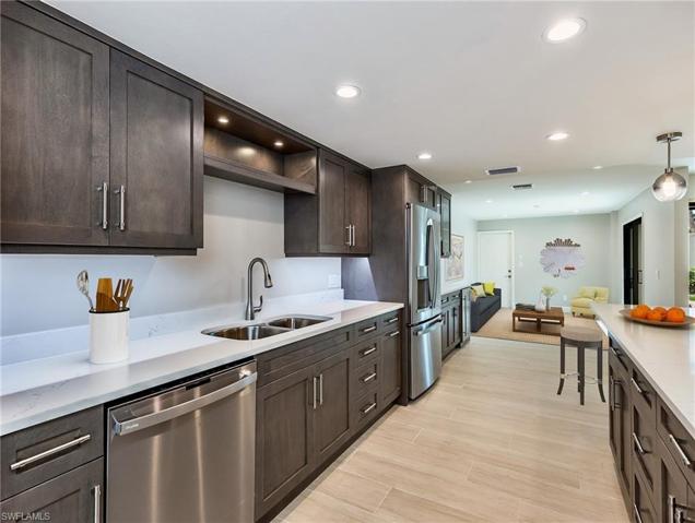 Kitchen to Family Room & Garage Door
