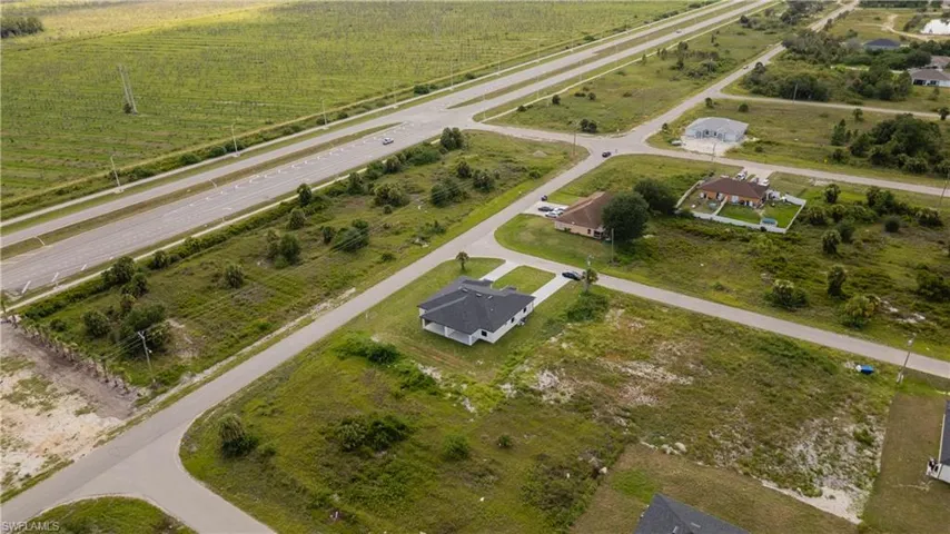 Aerial overview of property's location
