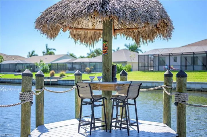 Tiki Hut on the Dock