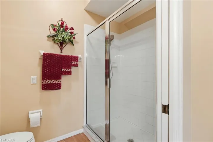 Bathroom featuring a stall shower