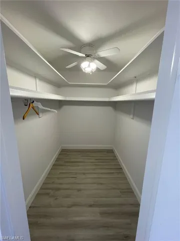 Main bedroom closet and linen closet outside