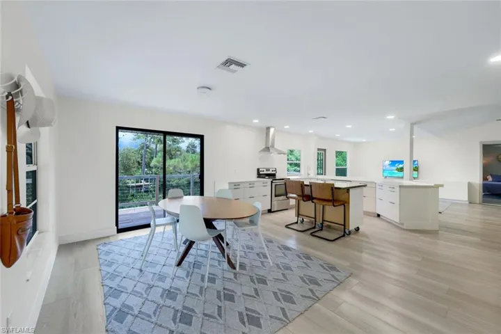 Dining area is perfect for those special occasions when family and friends gather together WHILE enjoying water views!