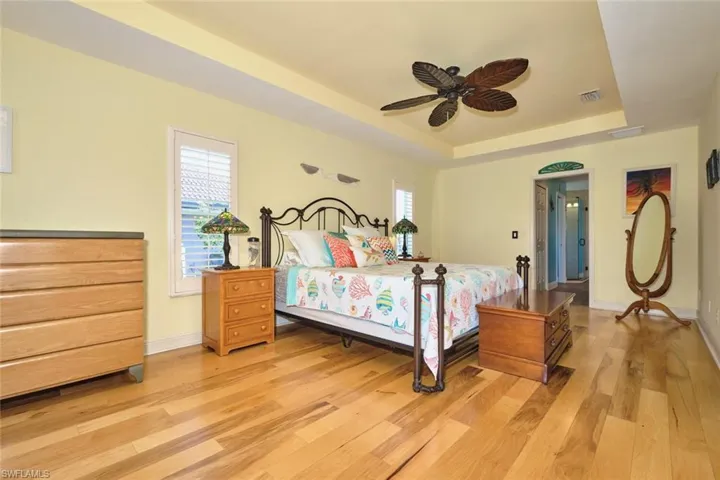 Another view of the Master bedroom showing entry to bath.