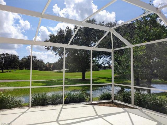 Extra large lanai space with wonderful golf course views and room to garden (couple spots not in photo).
