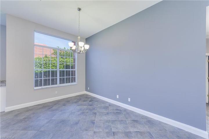 Dining space big enough for large dining table.