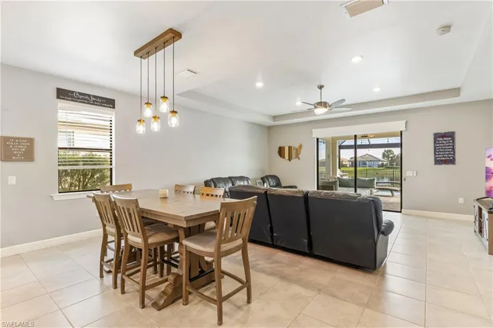 Open Floor Plan with Designated Dining Area