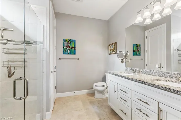 Primary Bath ~ Dual Sinks & Large Walk-In Shower