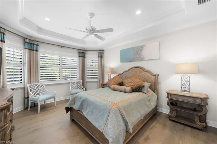 Wood floors in Master