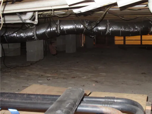 Inside crawl space/storage area