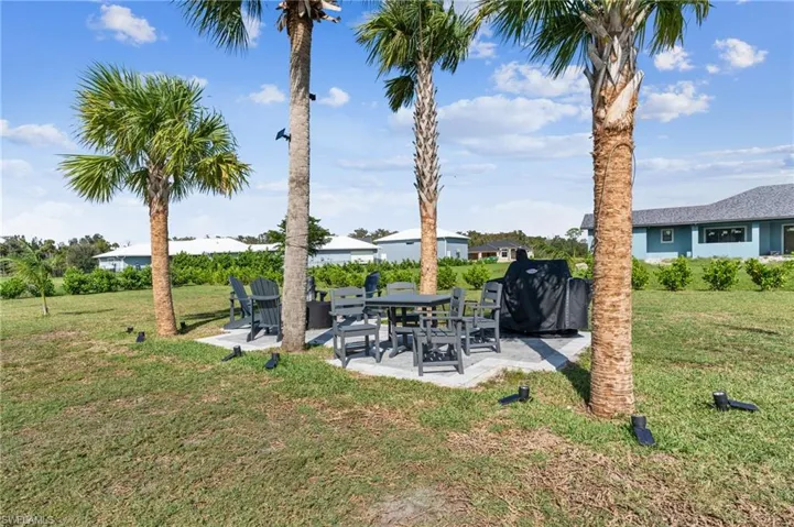 View of yard featuring a patio