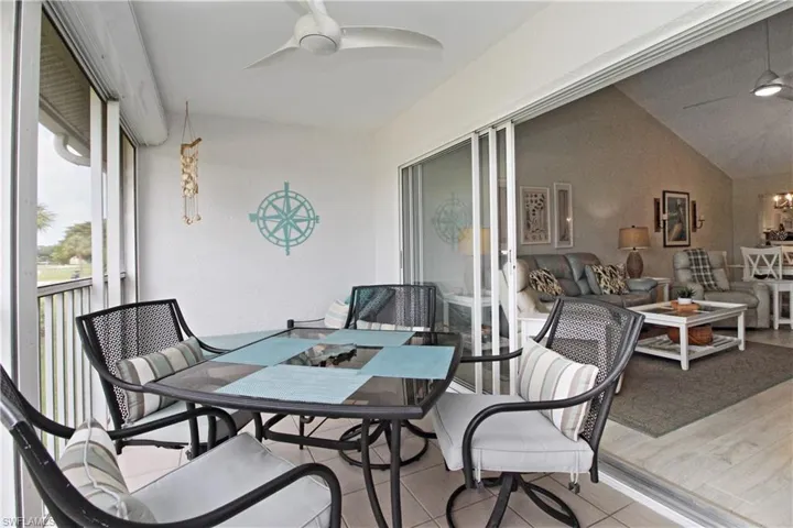 View of living room from lanai