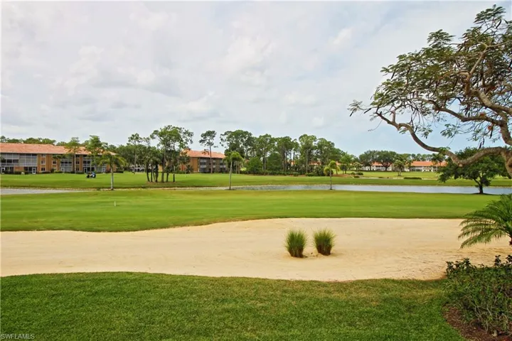 View of golf course from lanai