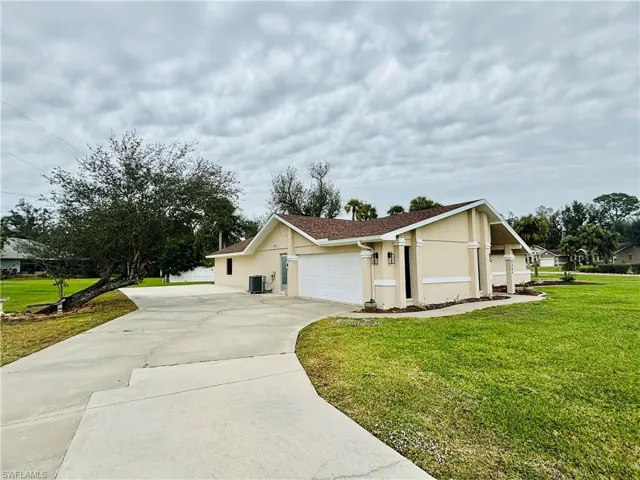 Large parking with room for RV and power