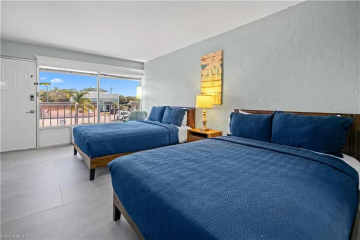 One of twelve hotel rooms