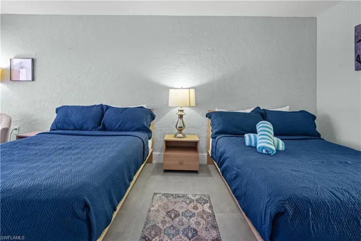 One of twelve hotel rooms