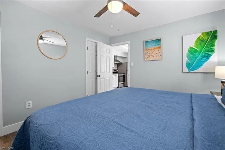 One of twelve hotel rooms