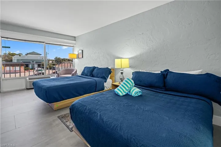 One of twelve hotel rooms