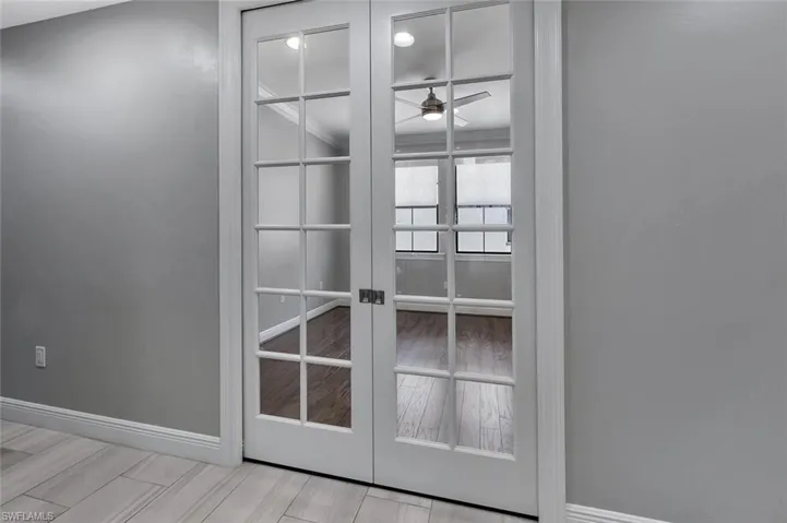 Floors are ALL white marble in every room. Photo of a similar unit to show layout