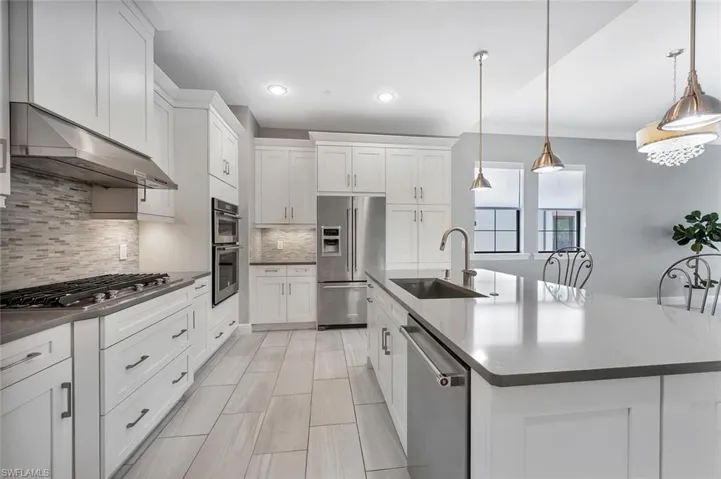Floors are ALL white marble in every room. Photo of a similar unit to show layout