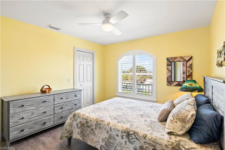 Guest quarters located on the second level.