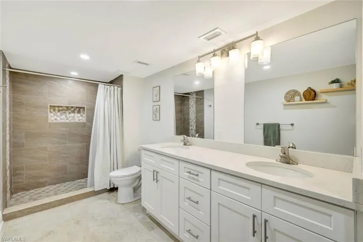 Step In Tiled Shower- Walk In Closet System not shown