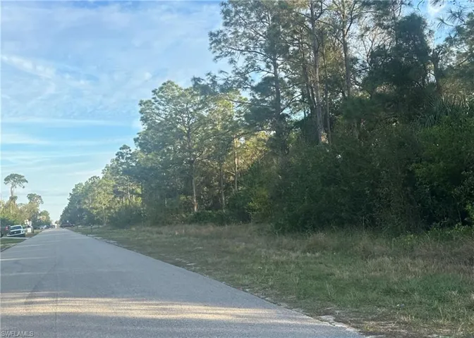 View of street.  Lot is on the right side.
