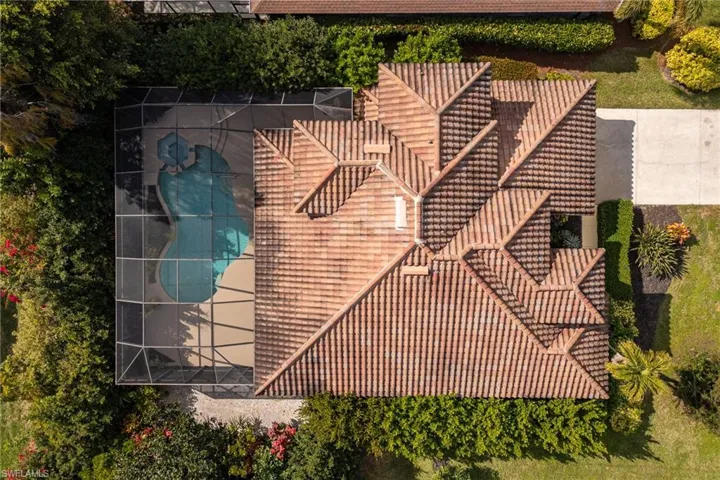 View from above of property