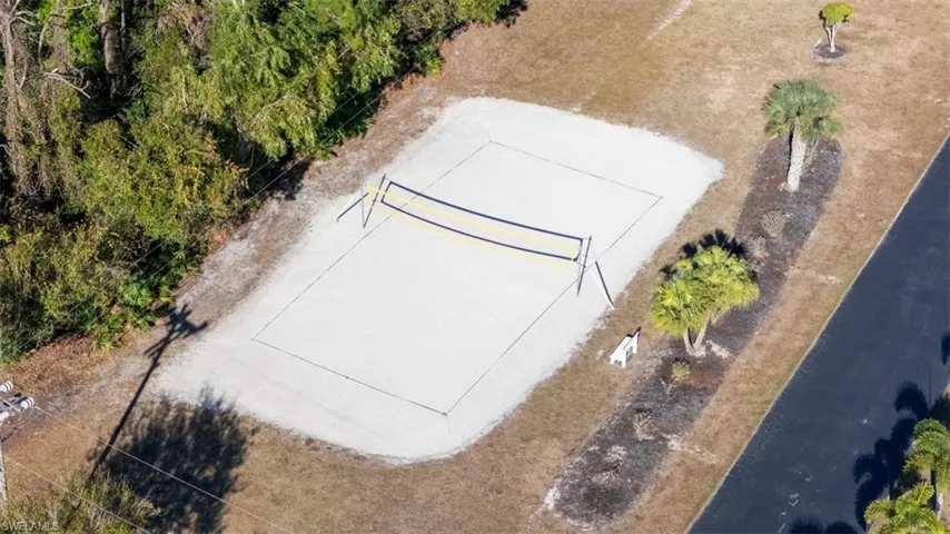 Sand volleyball court