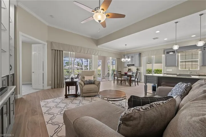 15402 Trevally Way Bonita Springs FL 34135 - 8" X 45" porcelain tile throughout living areas, kitchen, and den