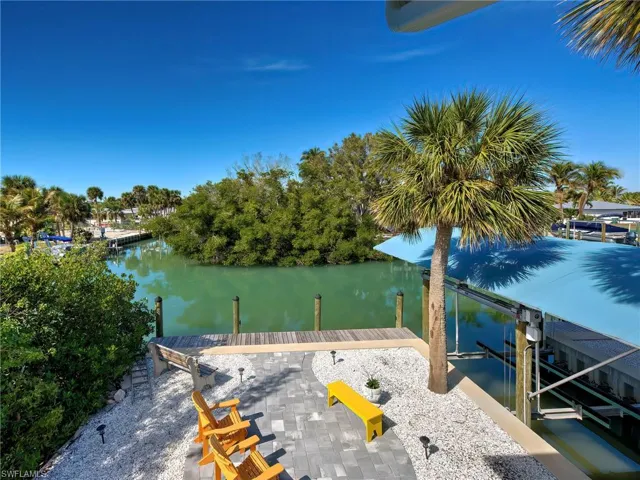 Dock featuring a water view and boat lift