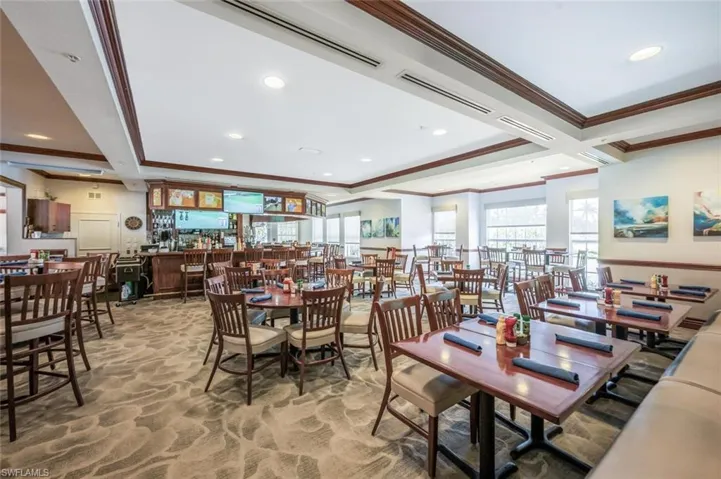 Bar and Dining Area at the Clubhouse.