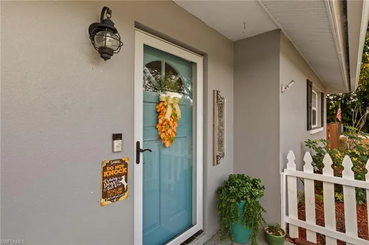 View of exterior entry