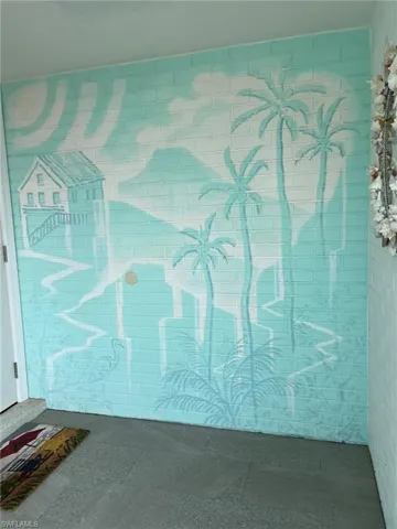 CUSTOM MURAL AT HOME ENTRANCE
