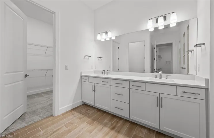 Bathroom featuring vanity
