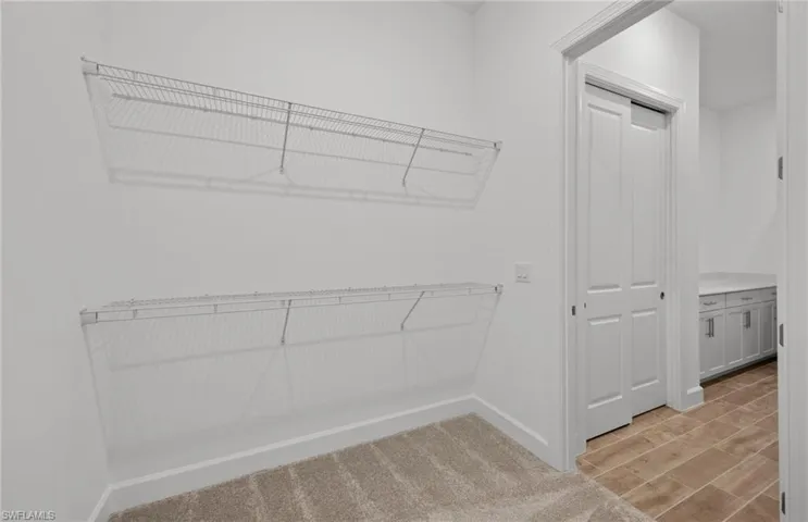 View of spacious closet